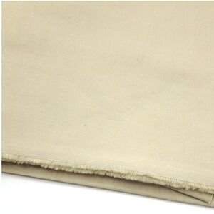 Vintage Cotton Twill Fabric 1.6 Yds 60"W Khaki Tan Home Dec Apparel Sewing